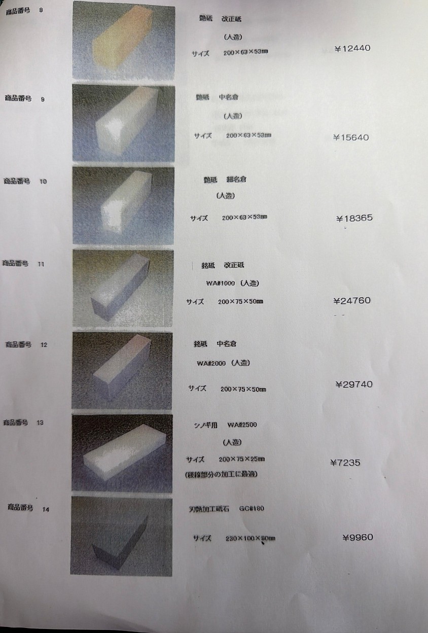 刀剣用カタログ　2
